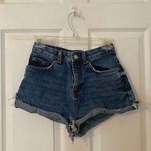 Denim Co. denim distressed shorts